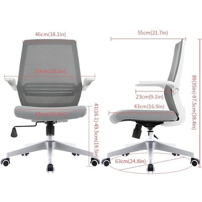 Sihoo M76-1 Height Adjustable Ergonomic Office Chair - Grey by Mahmayi